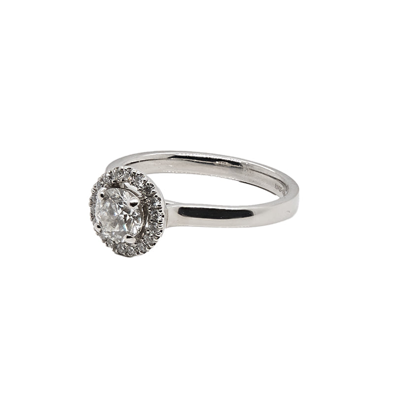 Round Brilliant Halo Ring