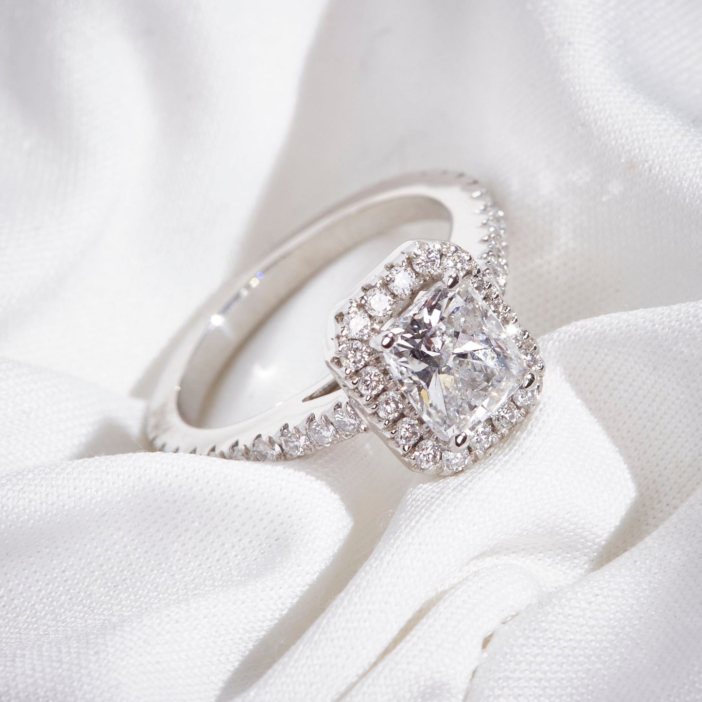 Cushion Cut Diamond Ring