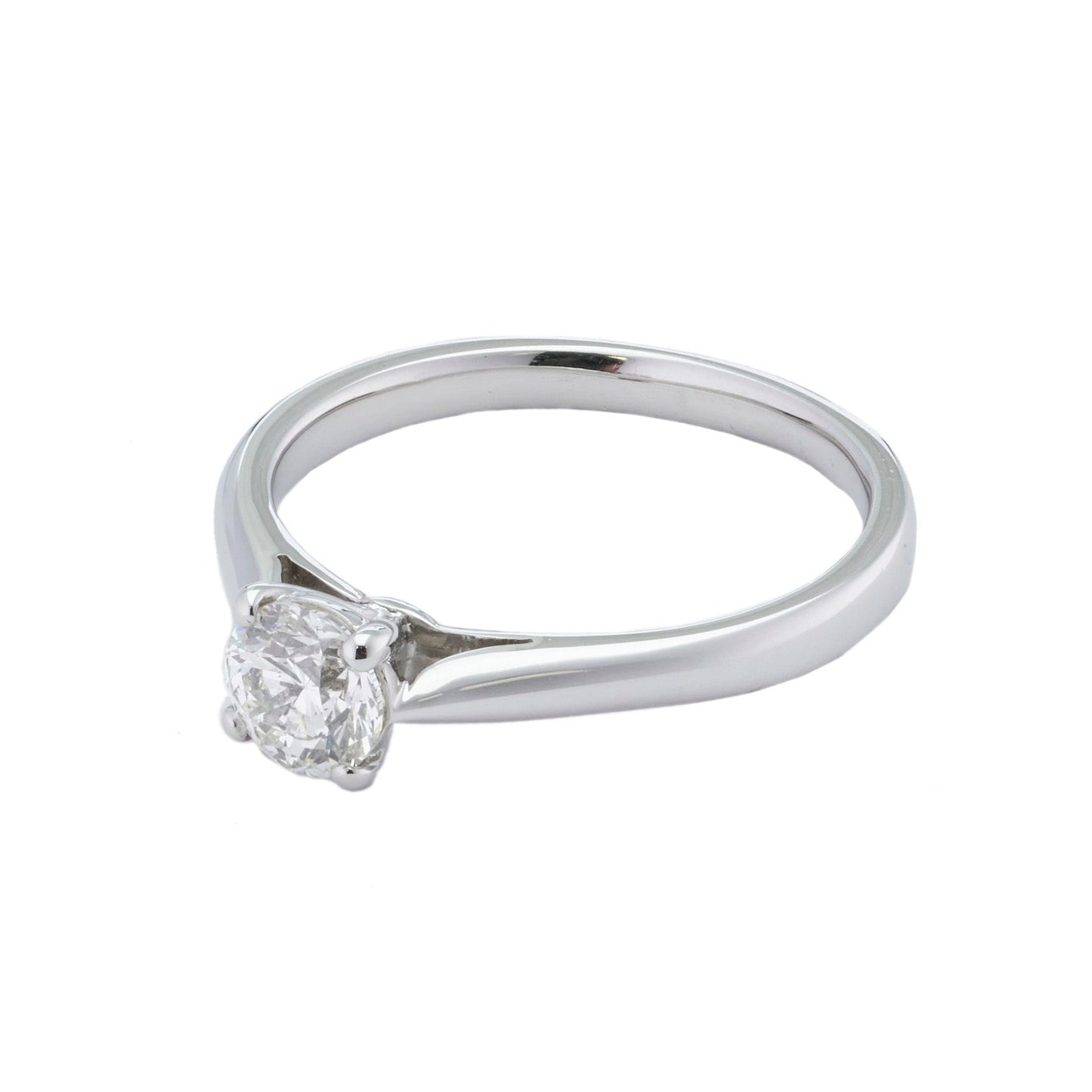 Platinum Diamond Round Solitaire Ring