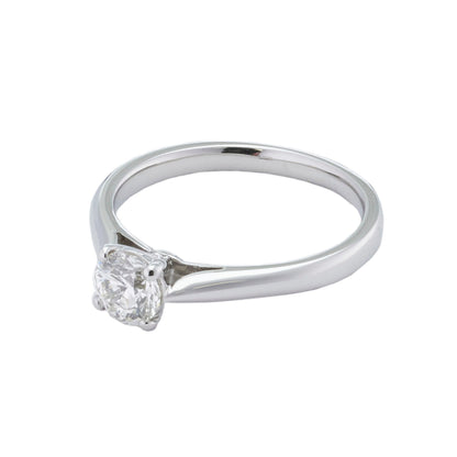 Platinum Diamond Round Solitaire Ring