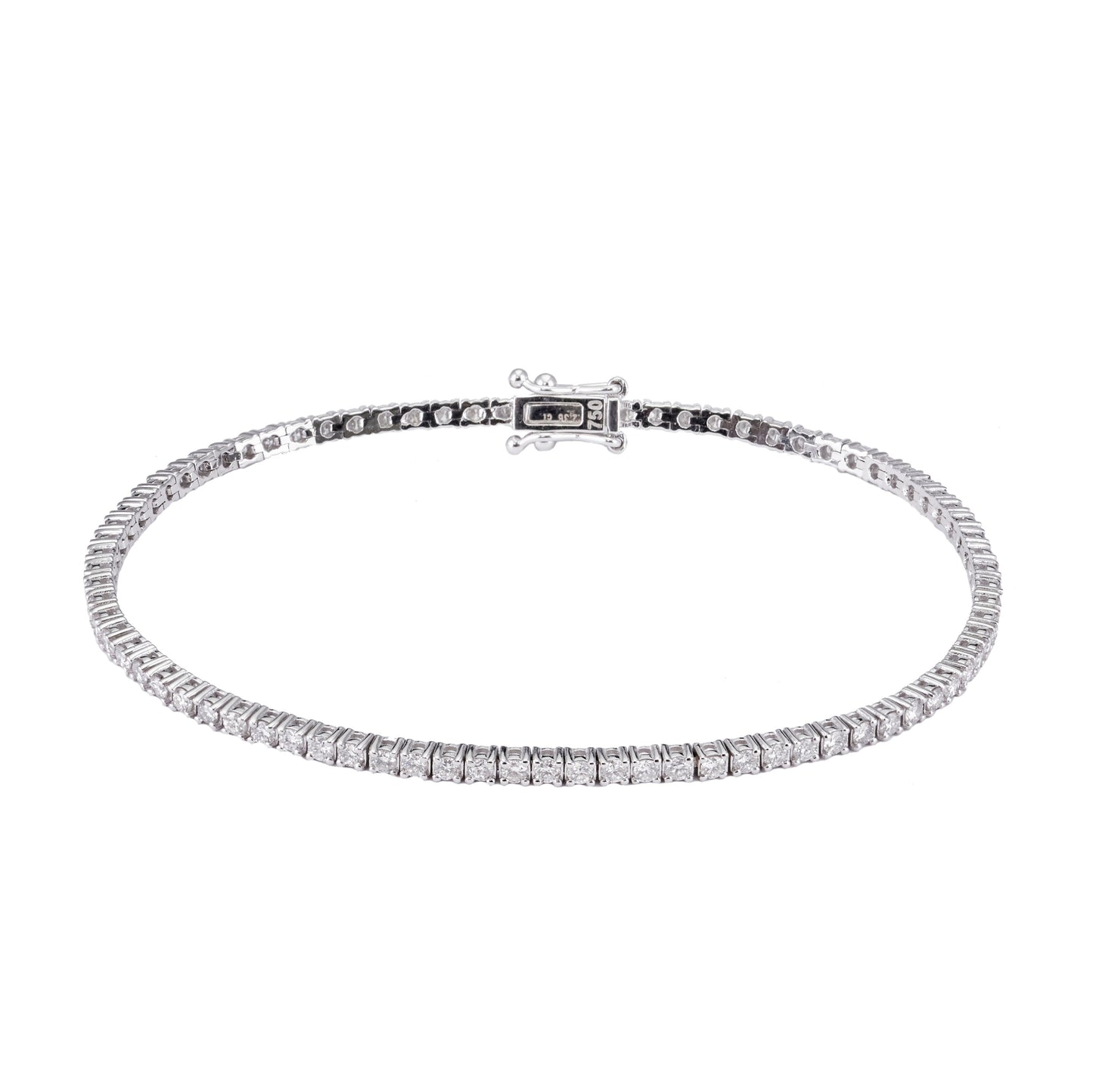 Tennis Bracelet 2.36CT 18K White Gold