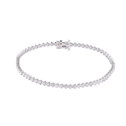 Tennis Bracelet 2.01CT 18K White Gold