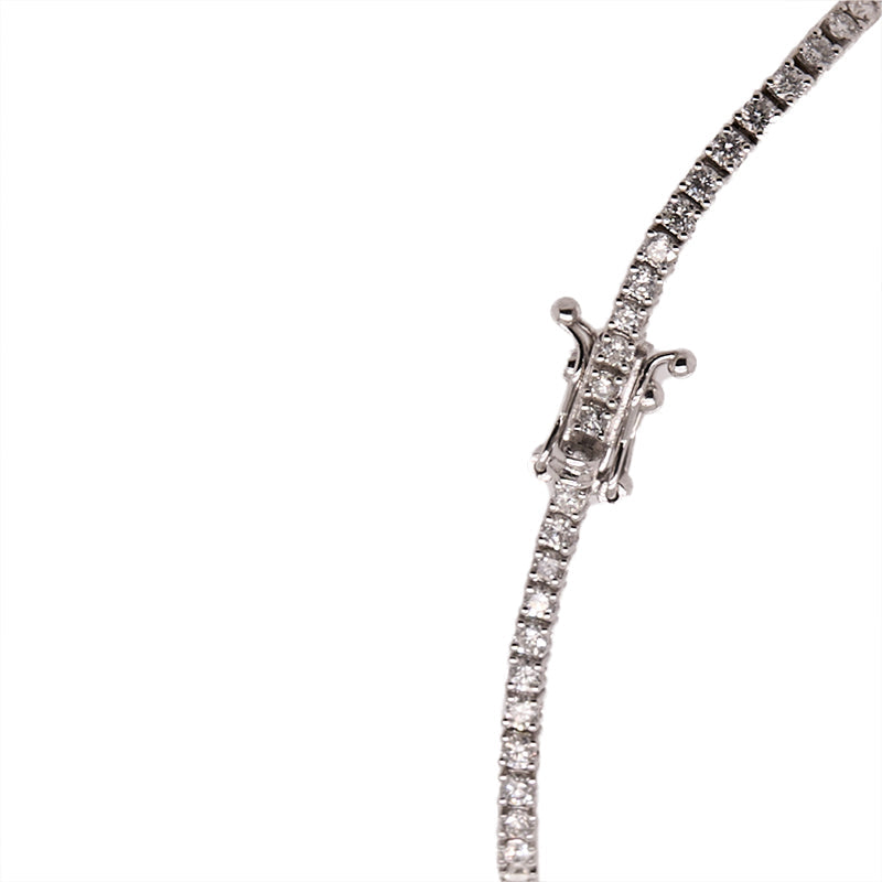 Tennis Bracelet 2.05CT 18K White Gold
