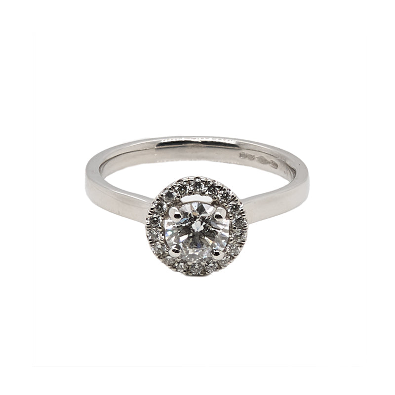 Round Brilliant Halo Ring