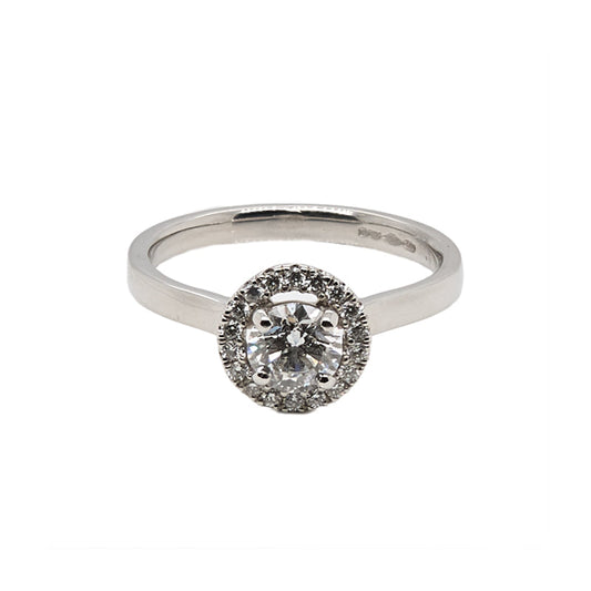 Round Brilliant Halo Ring