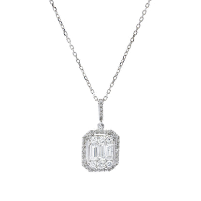 Diamond Baguette Necklace