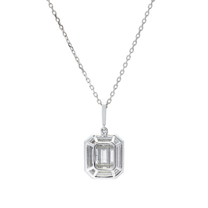 Diamond Baguette Necklace